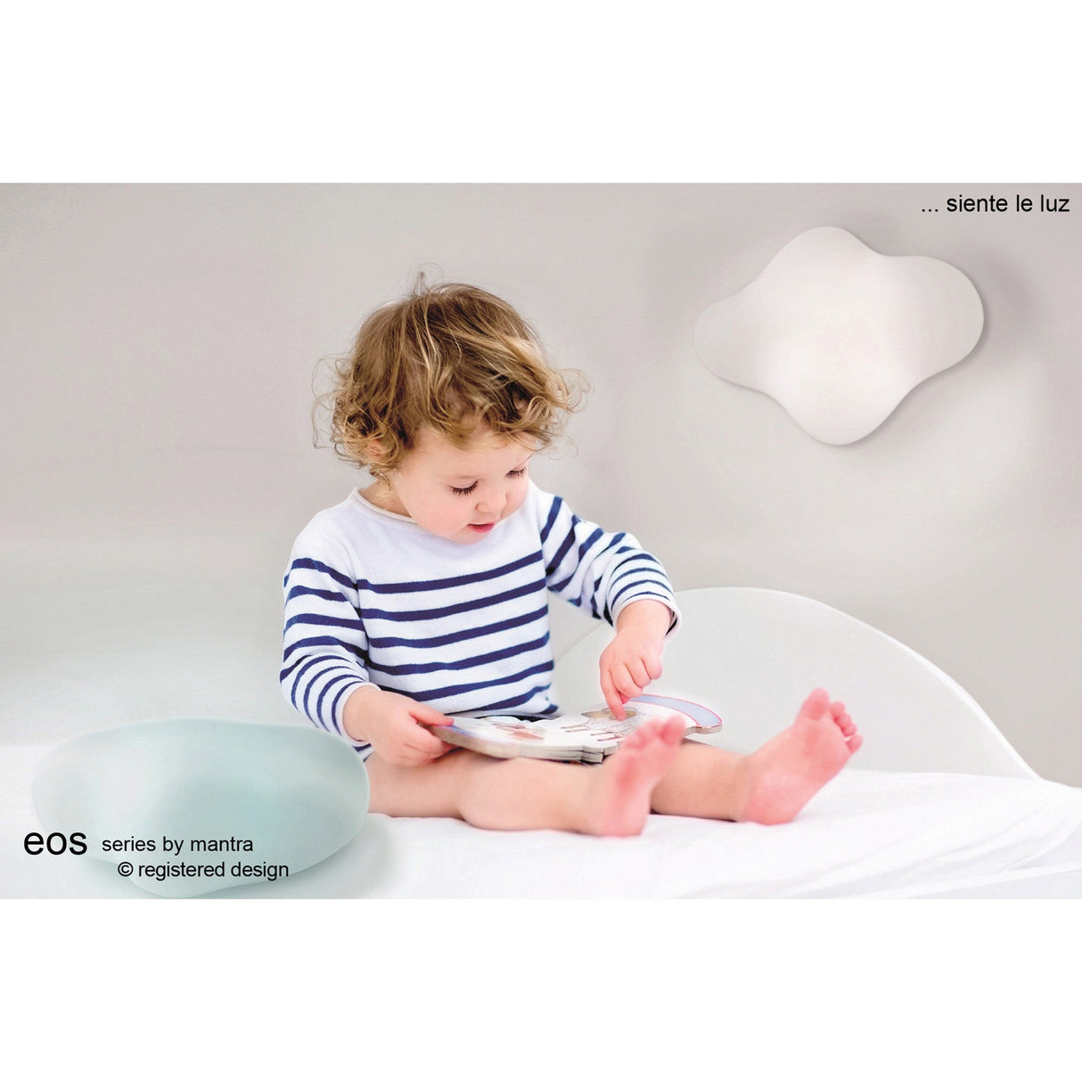 Eos 4 Light Outdoor Flush Ceiling Light - Opal White