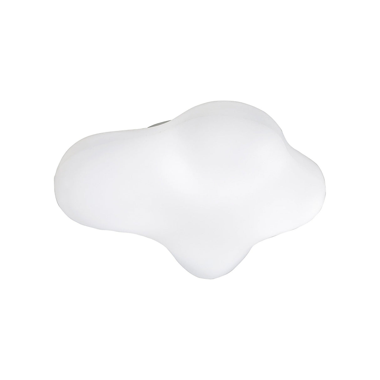 Eos 4 Light Outdoor Flush Ceiling Light - Opal White