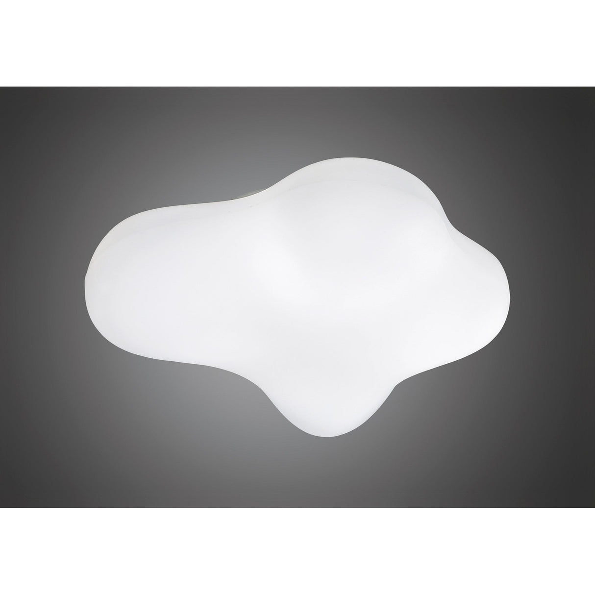 Eos 4 Light Outdoor Flush Ceiling Light - Opal White