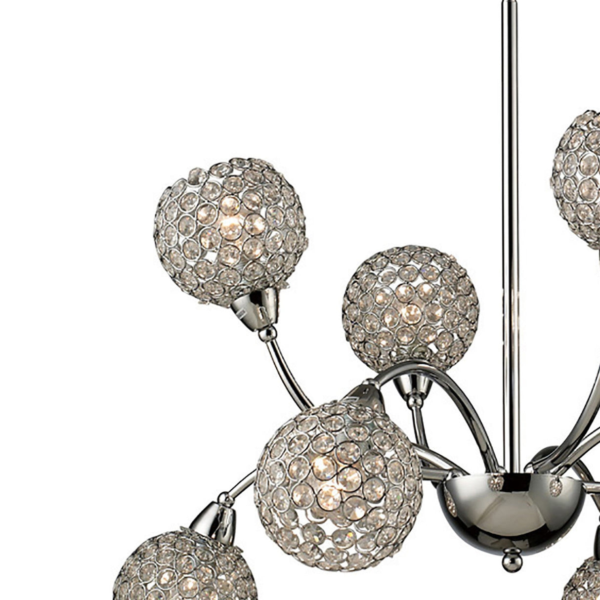 Escado 77cm 8 Light Crystal Chandelier - Polished Chrome