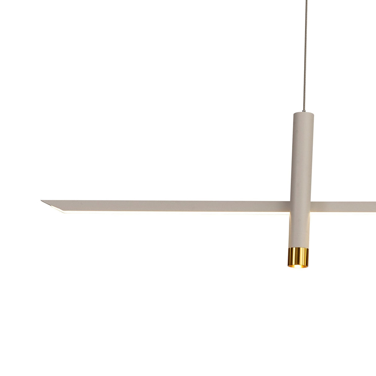 Esparta  LED Linear Suspension Light 30W 3000K - White & Gold