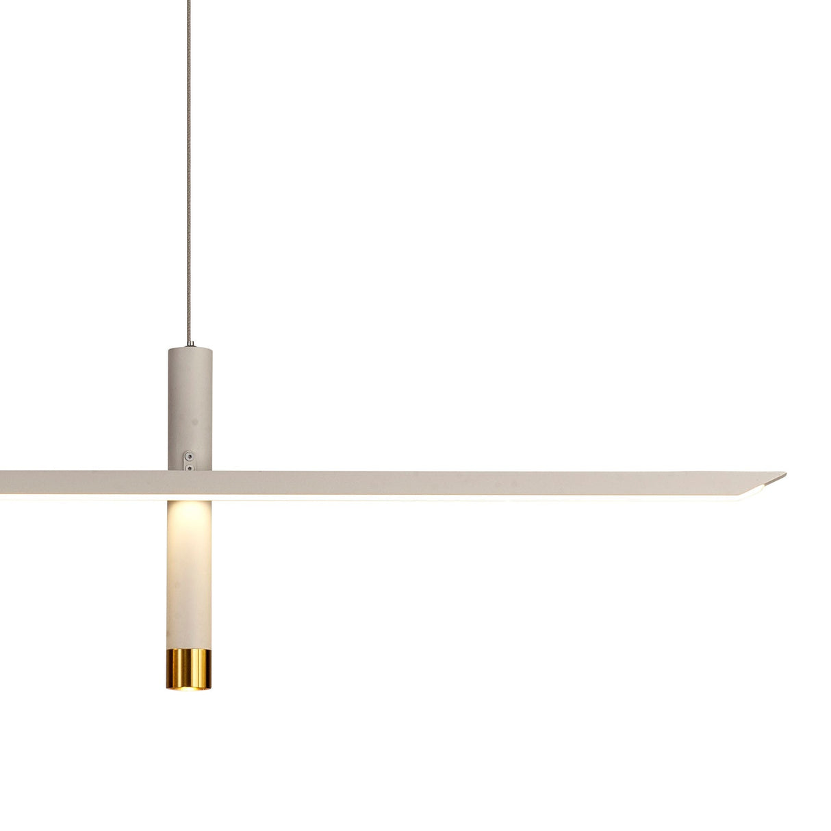 Esparta  LED Linear Suspension Light 30W 3000K - White & Gold