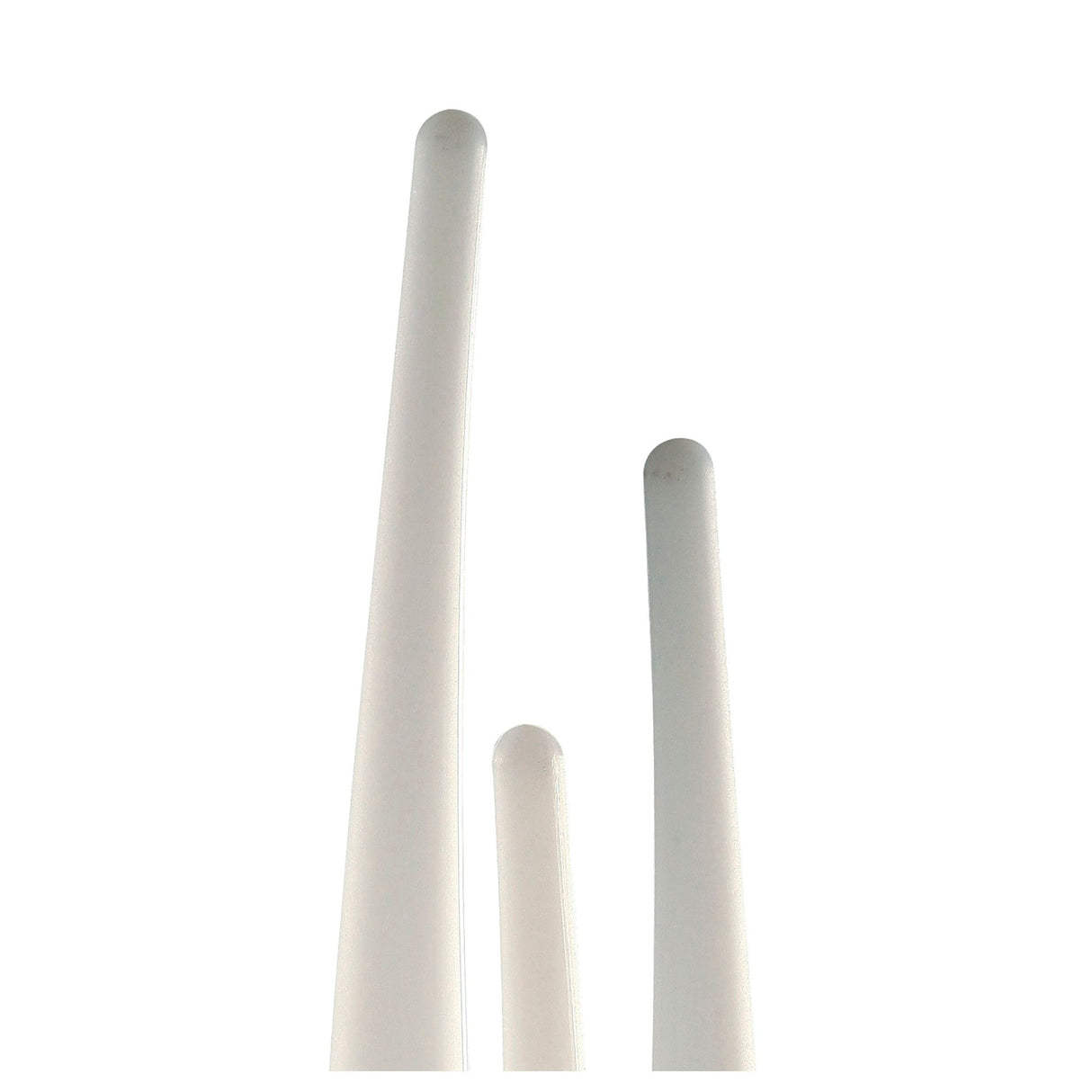 Estalacta 3 Light Table Lamp - Silver/Opal White