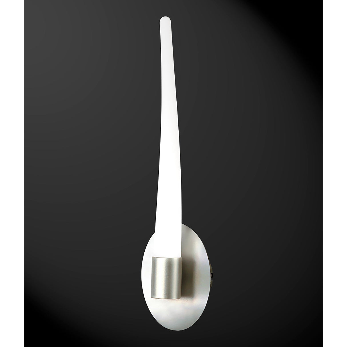 Estalacta 1 Light Bathroom Wall Light - Silver/Opal White