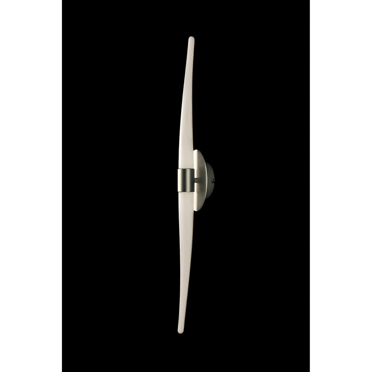 Estalacta 2 Light Large Bathroom Wall Light - Silver/Opal White