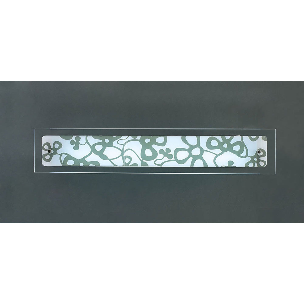 Euphoria 1 Light Medium Bar Wall Light - Chrome/Opal White