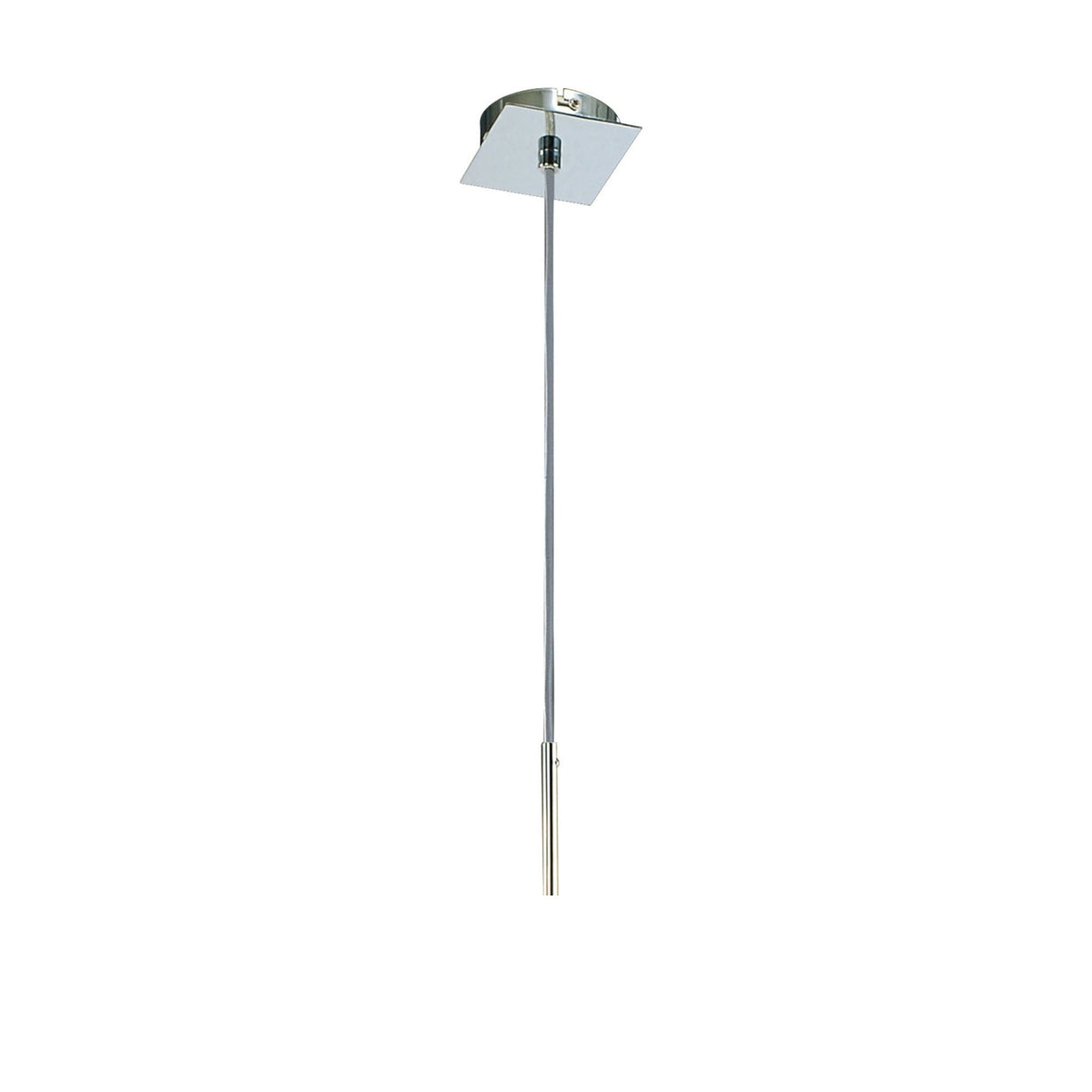 Euphoria 1 Light Glass Pendant Light - Polished Chrome & Opal White