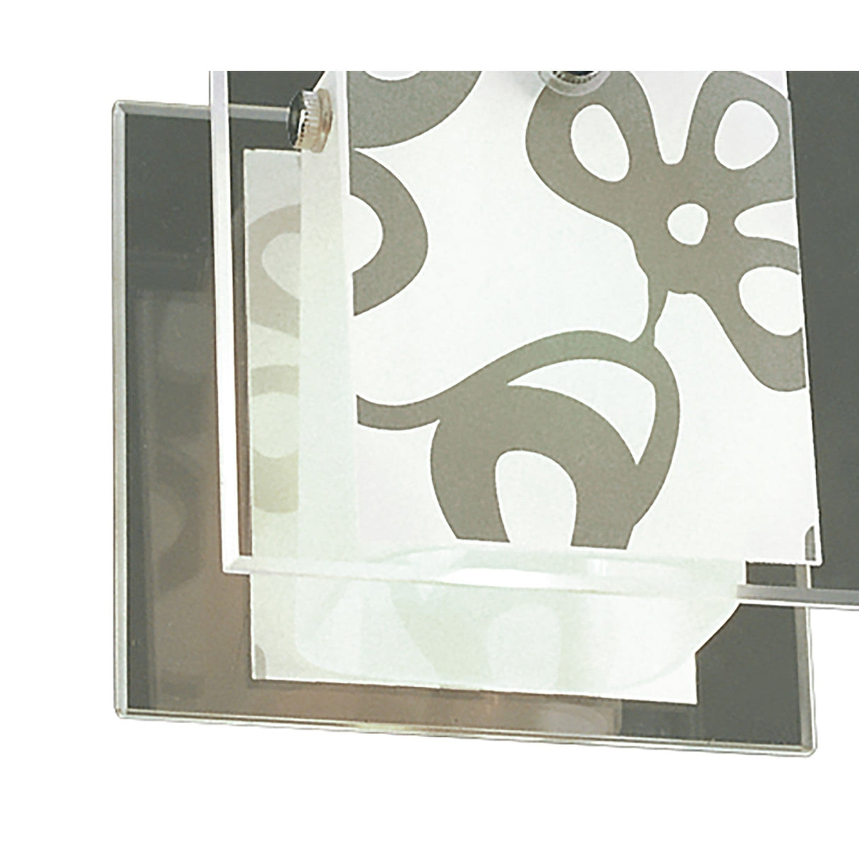 Euphoria LED Glass Semi-Flush Ceiling Light 9W 2700K - Chrome