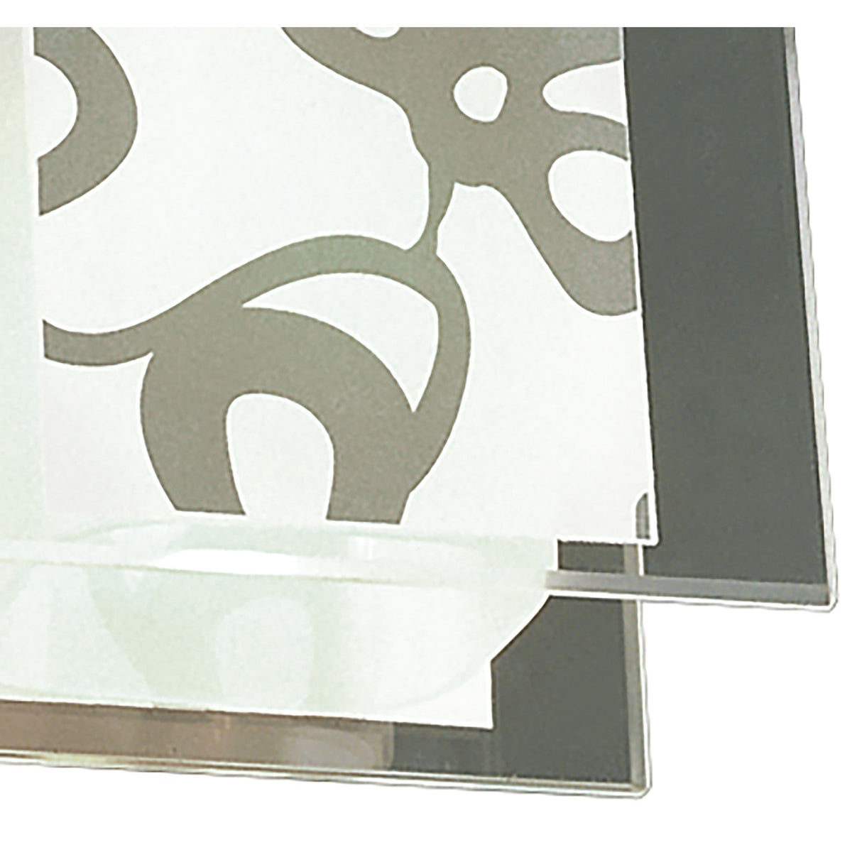 Euphoria LED Glass Semi-Flush Ceiling Light 9W 2700K - Chrome