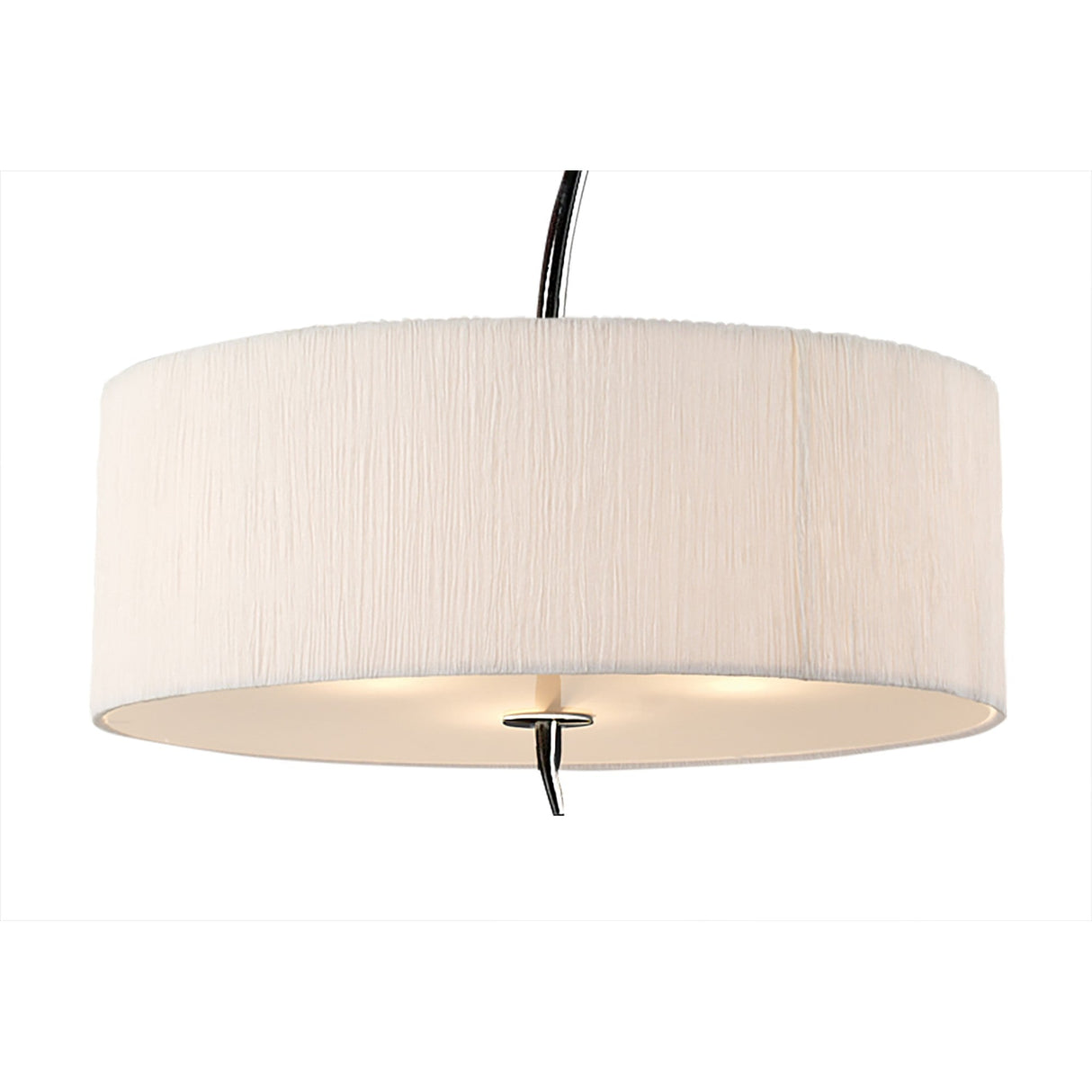 Eve 3 Light Pendant Light – Polished Chrome With White Shade