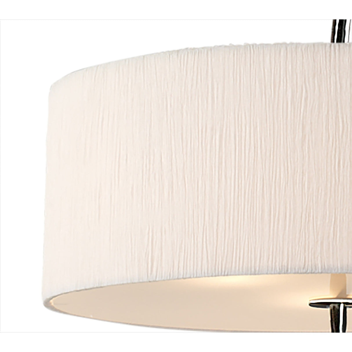 Eve 3 Light Pendant Light – Polished Chrome With White Shade