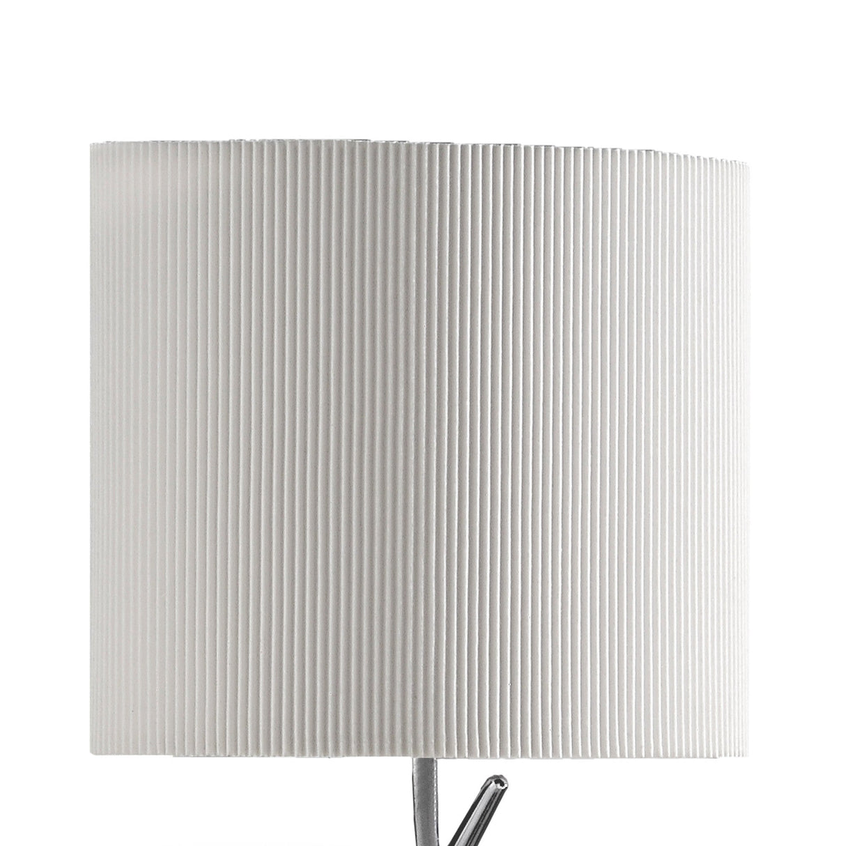 Eve 1 Light Wall Light - Chrome With White Shade