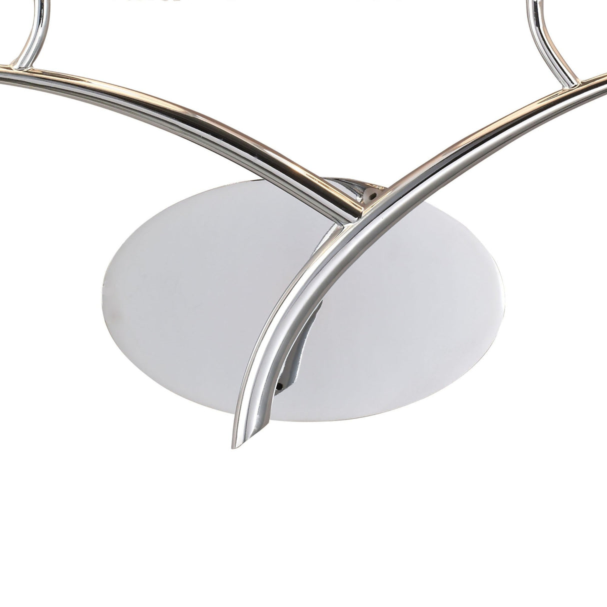 Eve 2 Light Wall Light - Chrome With White Shades