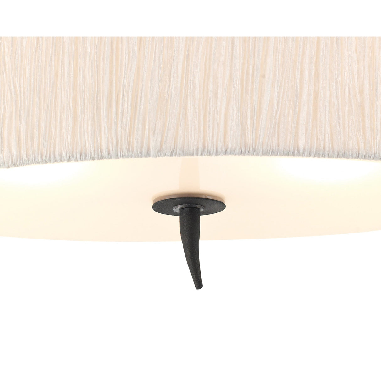Eve 2 Light Semi-Flush Ceiling Light - Anthracite/Ivory