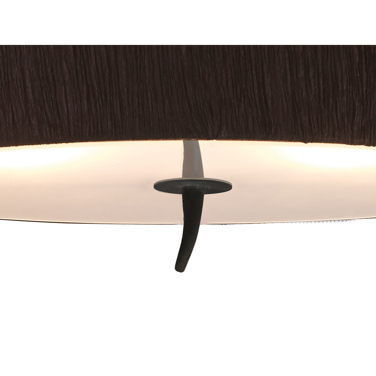 Eve 2 Light Semi-Flush Ceiling Light - Anthracite/Black