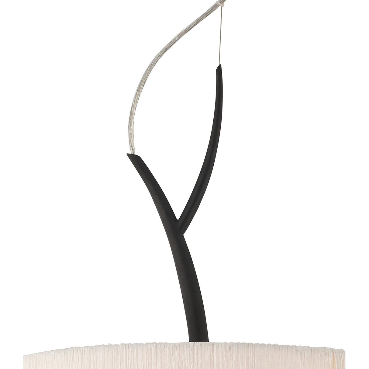 Eve 3 Light Pendant Light – Anthracite With White Shade
