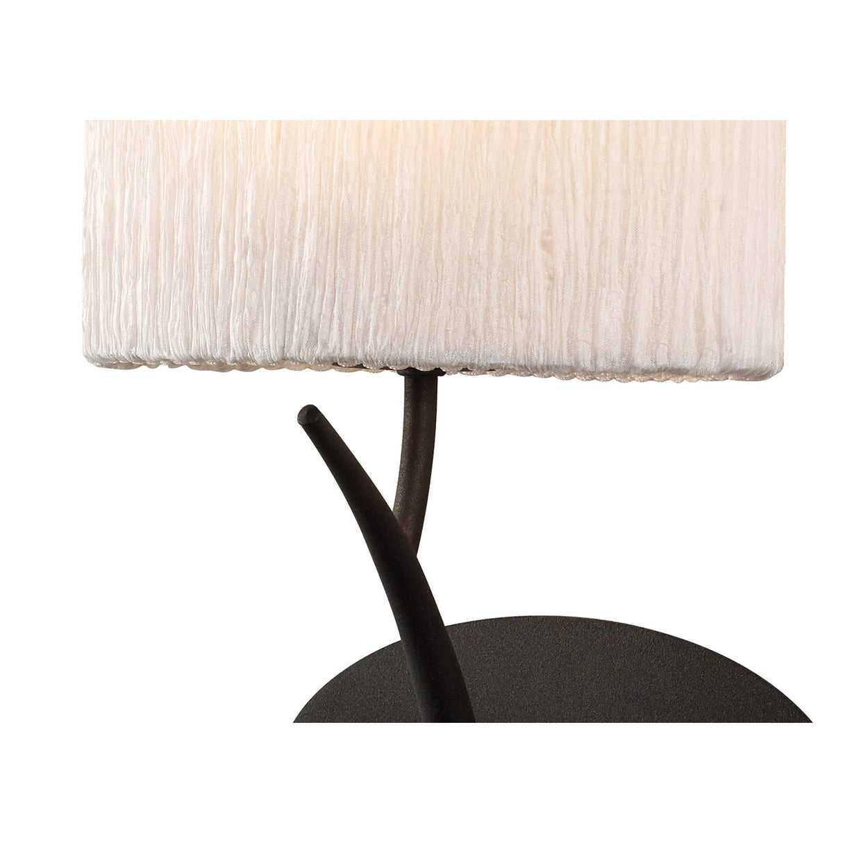 Eve 1 Light Wall Light - Anthracite With White Shade