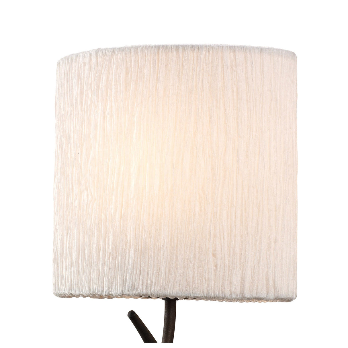 Eve 1 Light Wall Light - Anthracite With White Shade