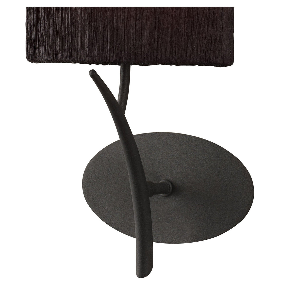 Eve 1 Light Wall Light - Anthracite With Black Shade