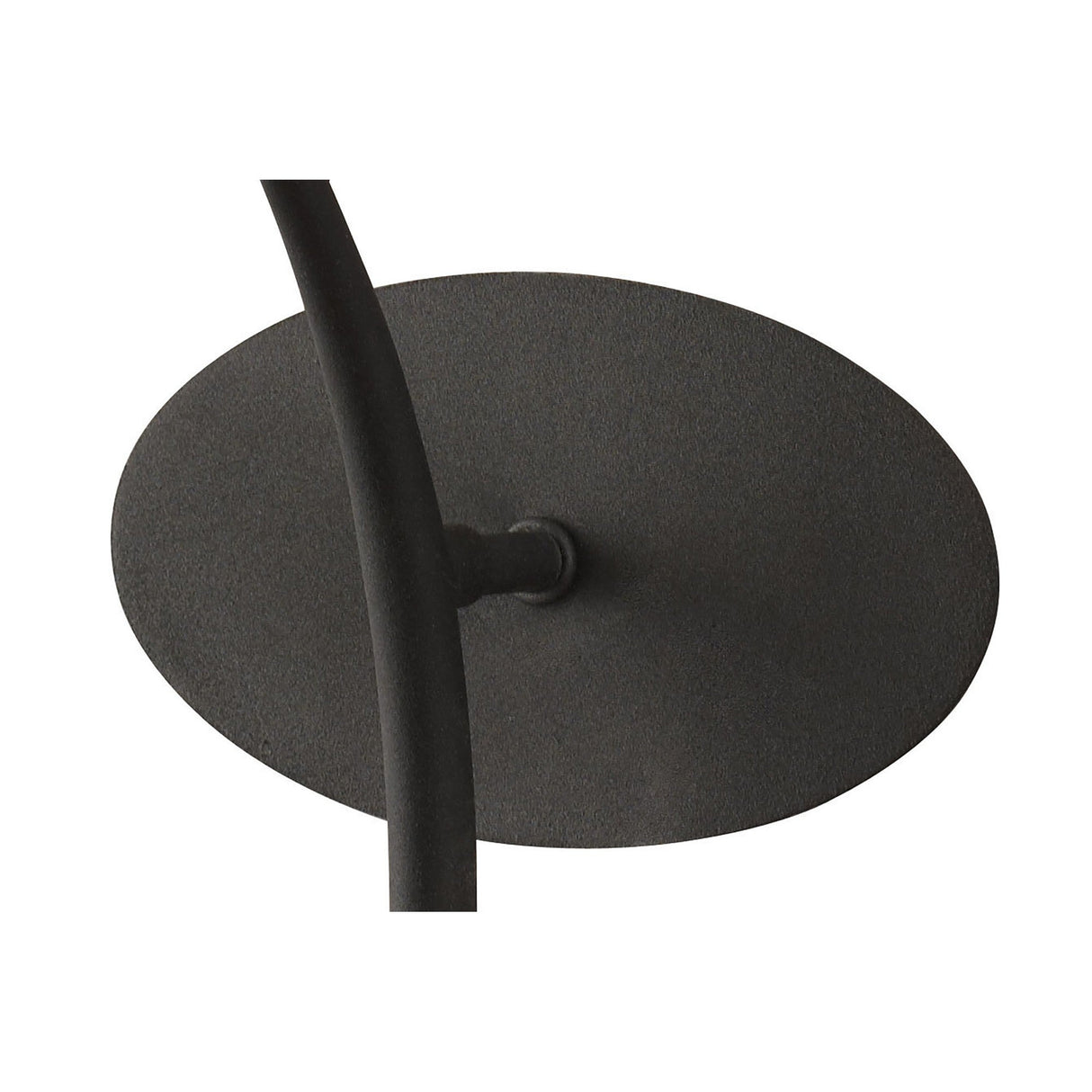 Eve 1 Light Wall Light - Anthracite With Black Shade