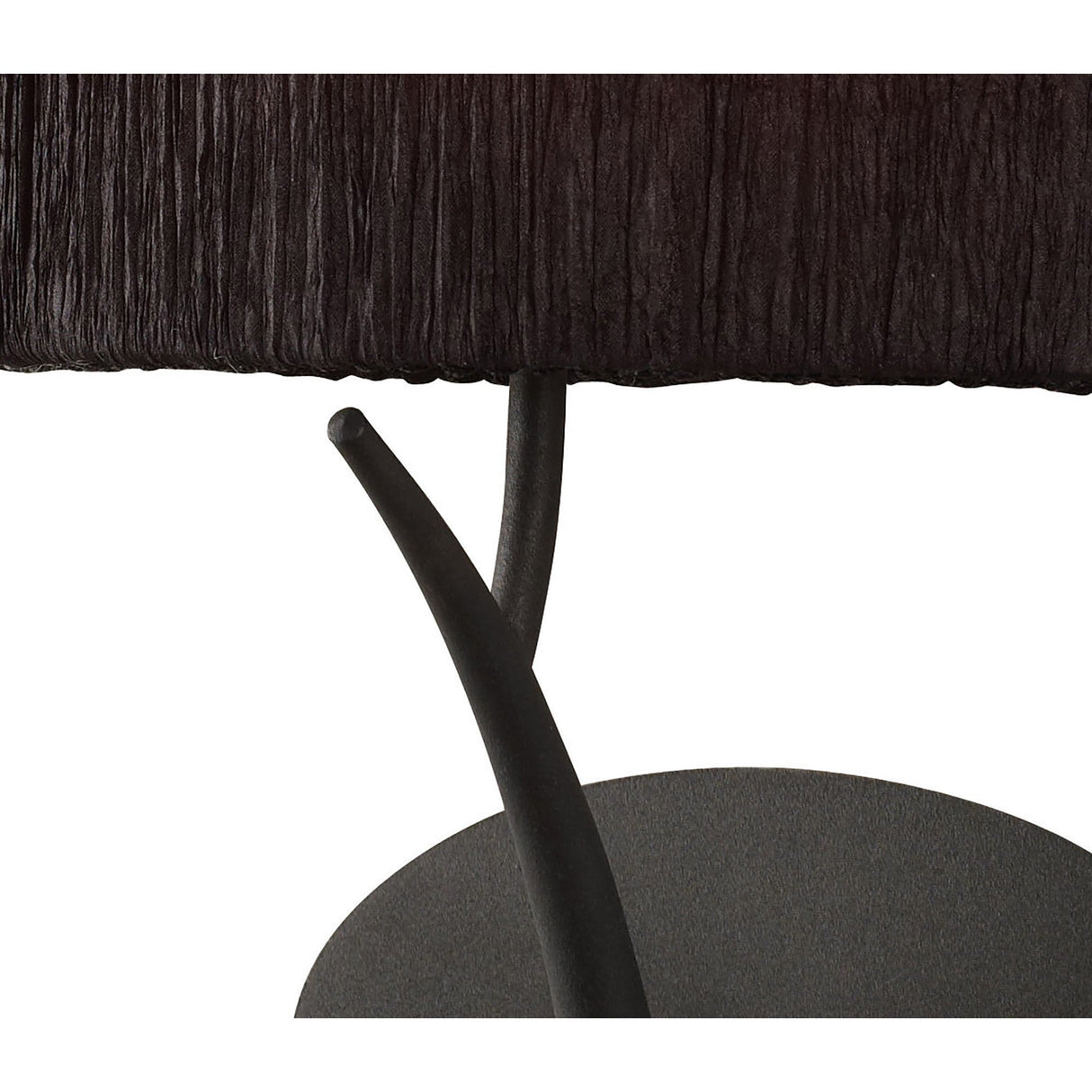 Eve 1 Light Wall Light - Anthracite With Black Shade