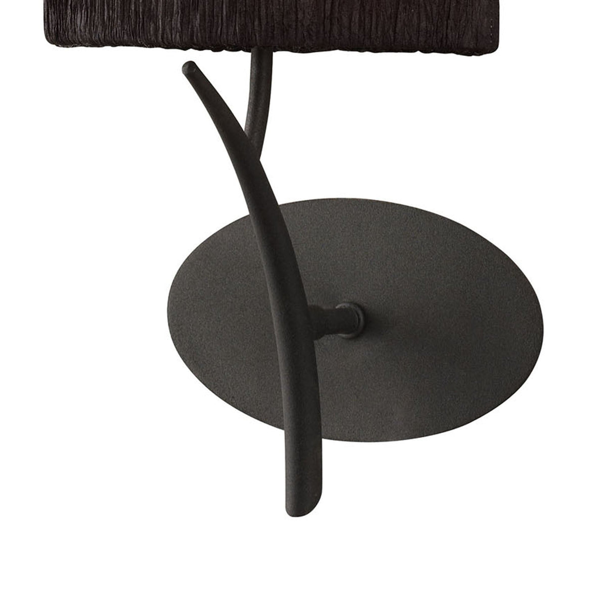 Eve 1 Light Wall Light - Anthracite With Black Shade