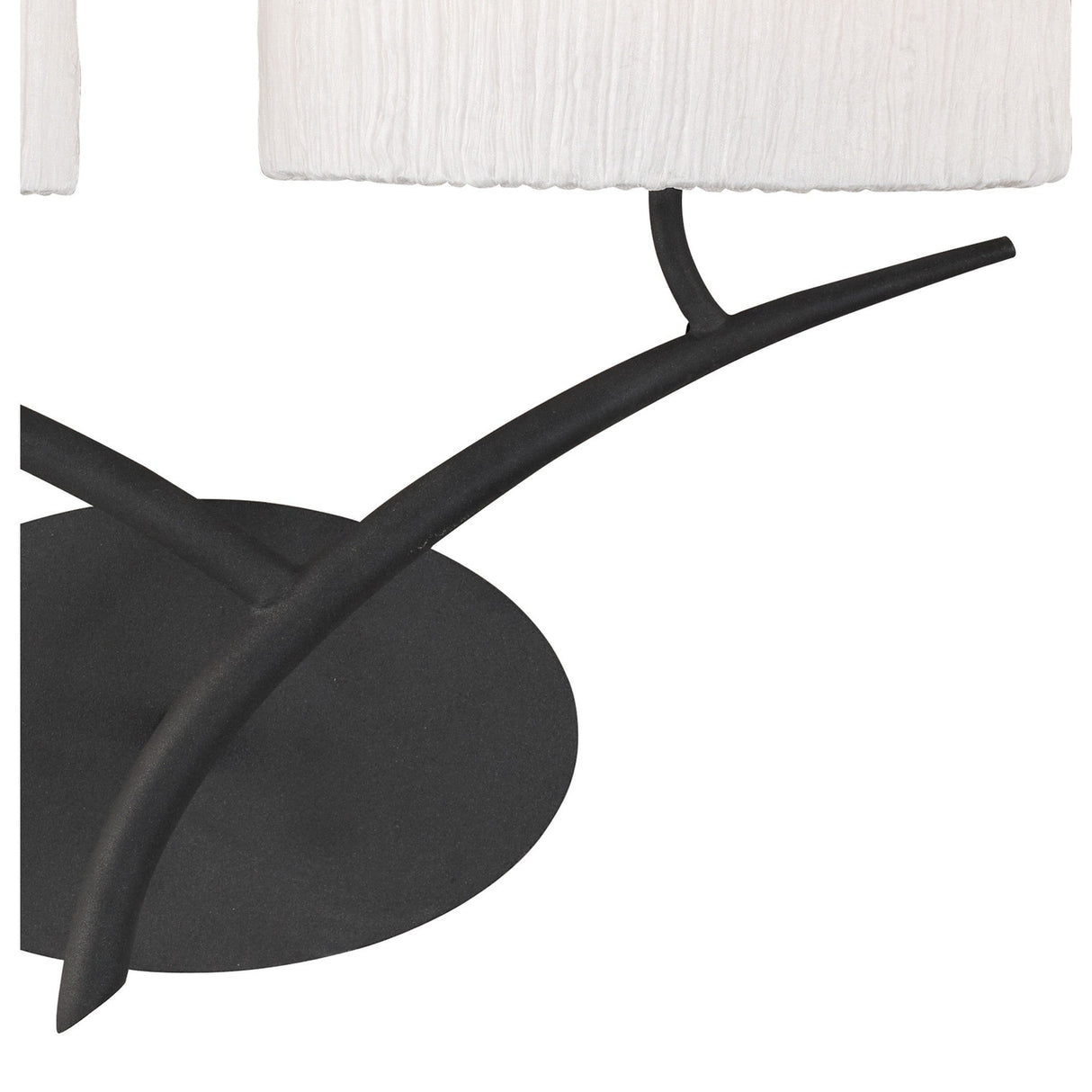 Eve 2 Light Wall Light - Anthracite With White Shades