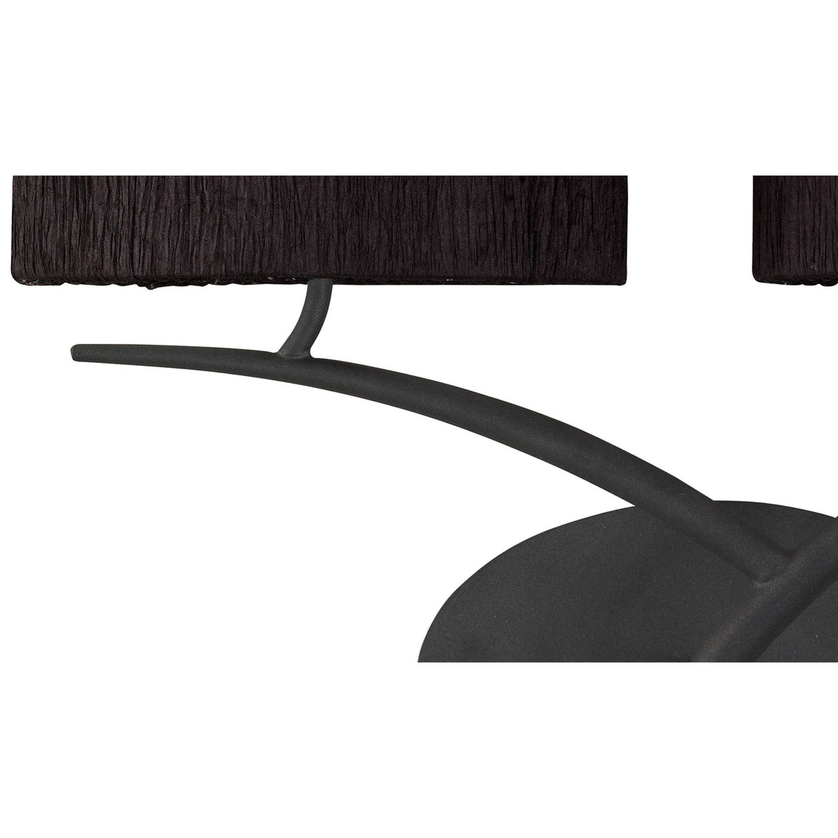 Eve 2 Light Wall Light - Anthracite With Black Shades