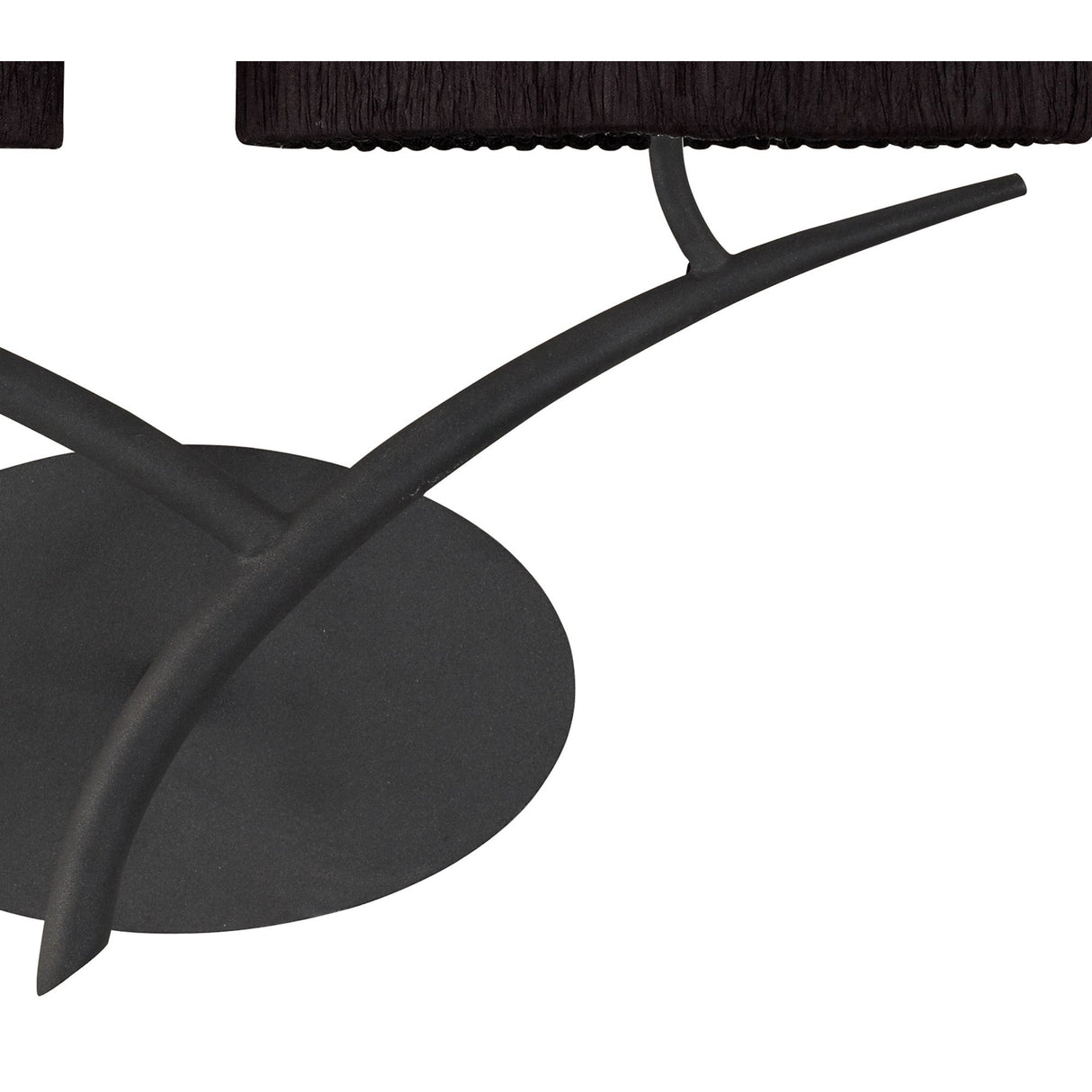 Eve 2 Light Wall Light - Anthracite With Black Shades