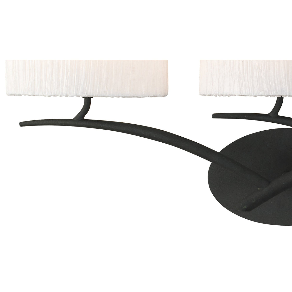 Eve 3 Light Wall Light - Anthracite With White Shades