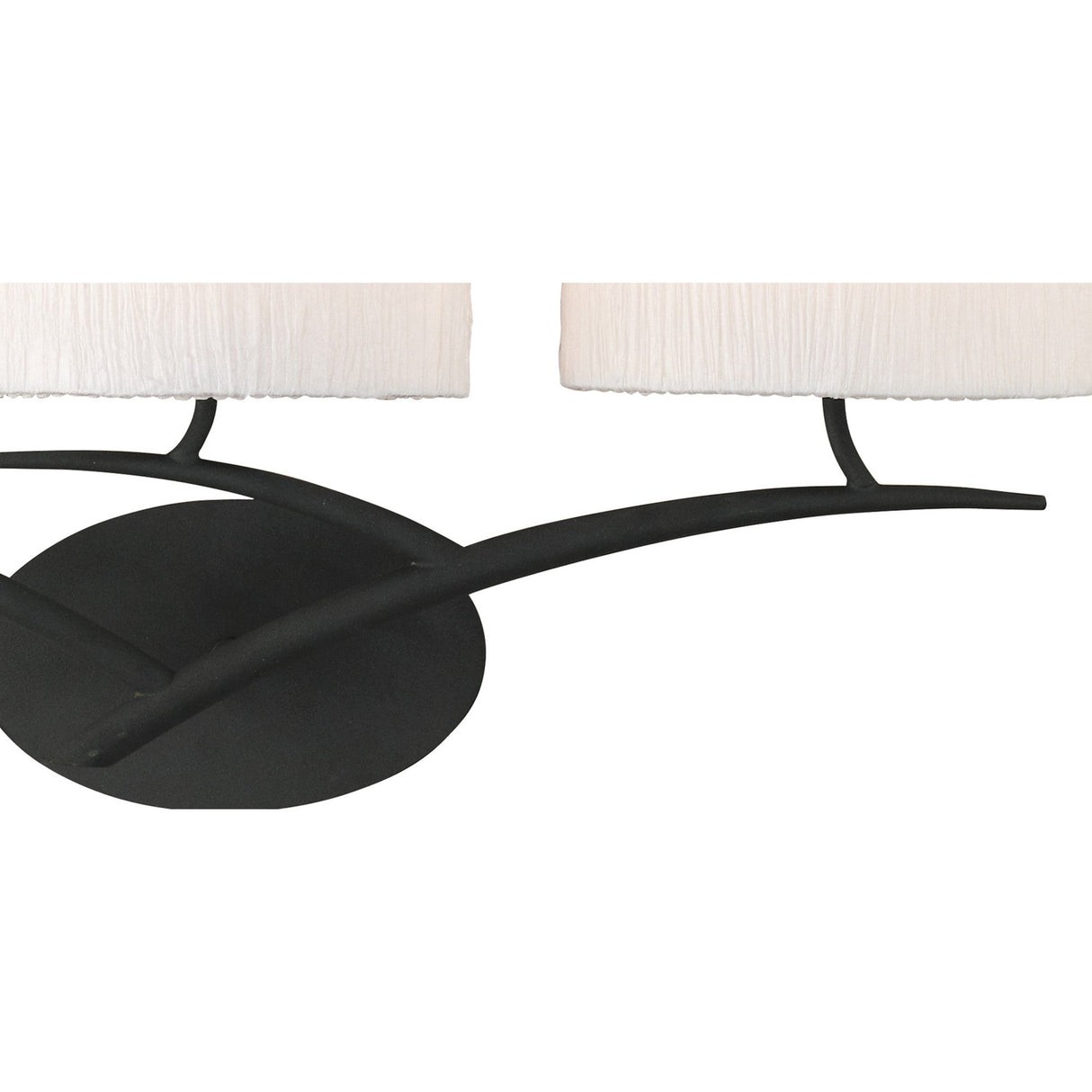Eve 3 Light Wall Light - Anthracite With White Shades