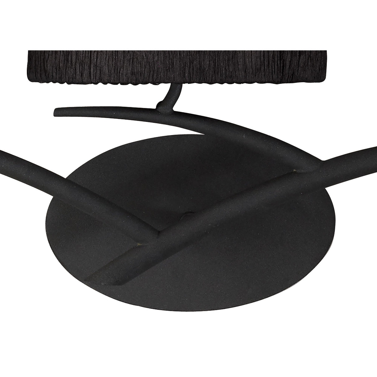 Eve 3 Light Wall Light - Anthracite With Black Shades