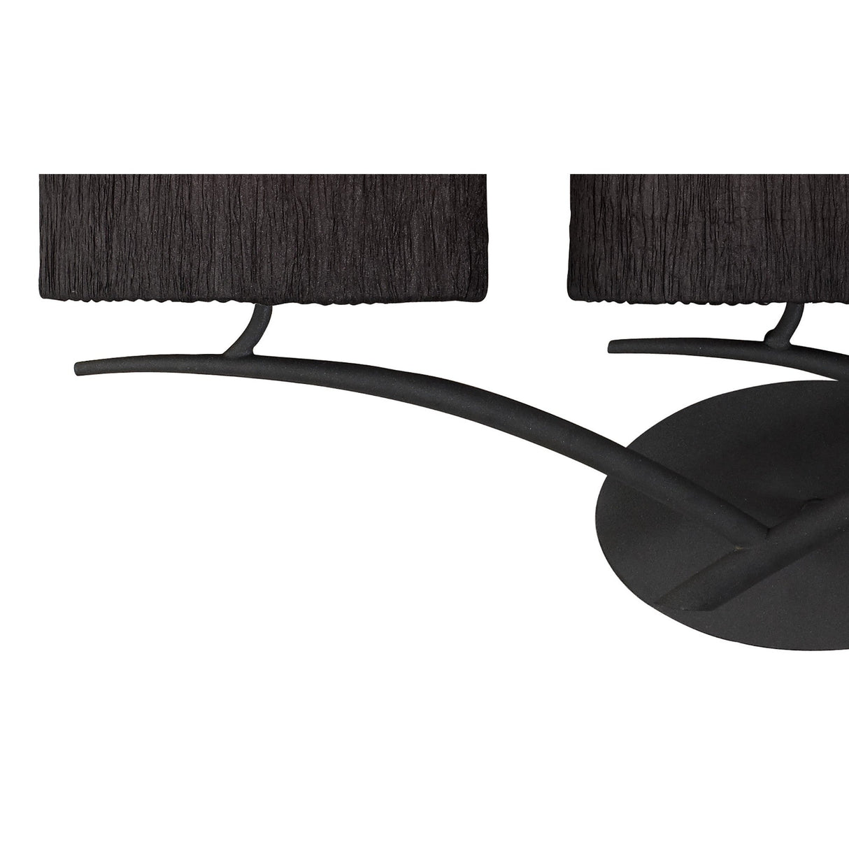 Eve 3 Light Wall Light - Anthracite With Black Shades