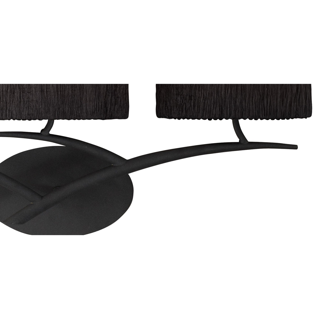 Eve 3 Light Wall Light - Anthracite With Black Shades