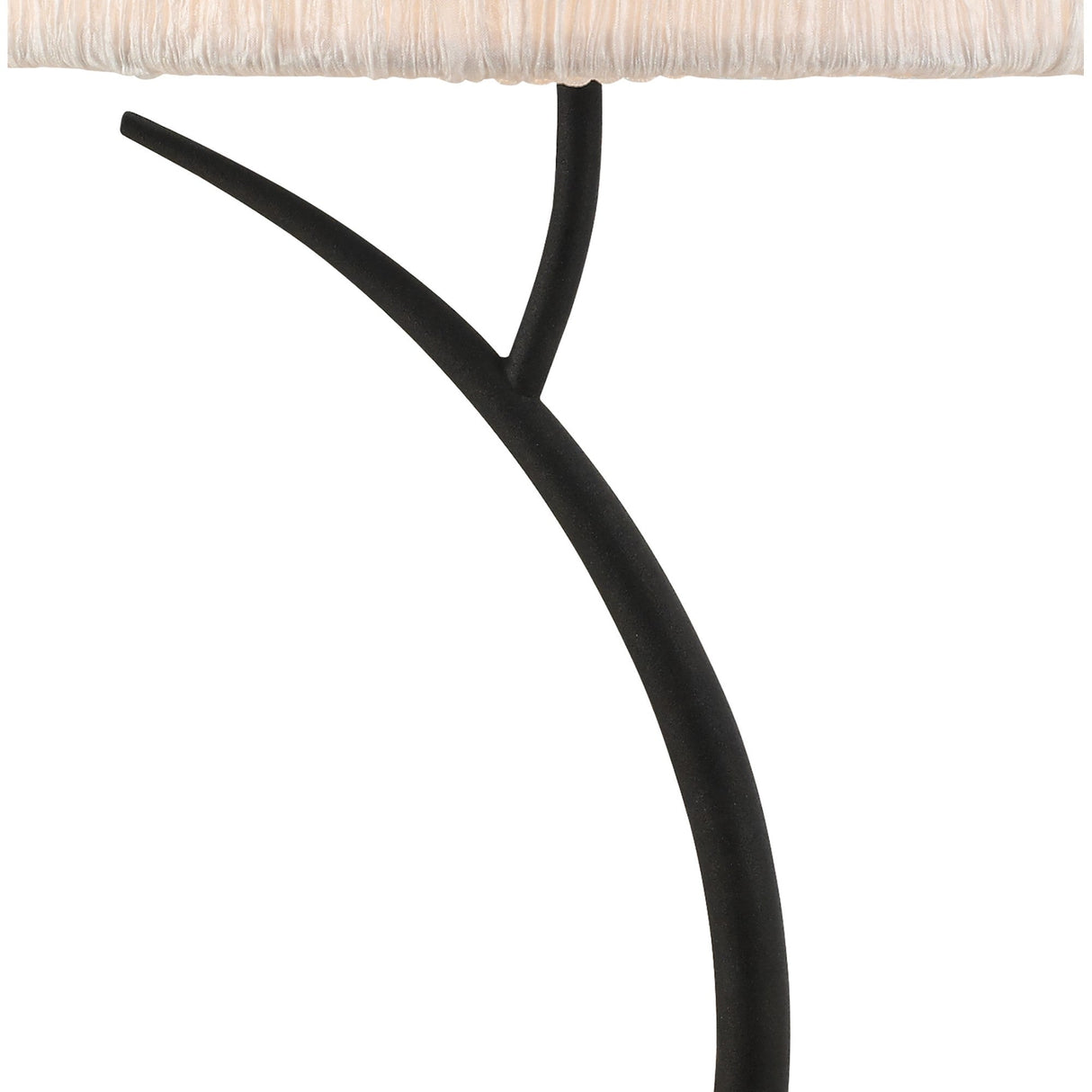 Eve 2 Light Table Lamp - Anthracite With White Round Shade