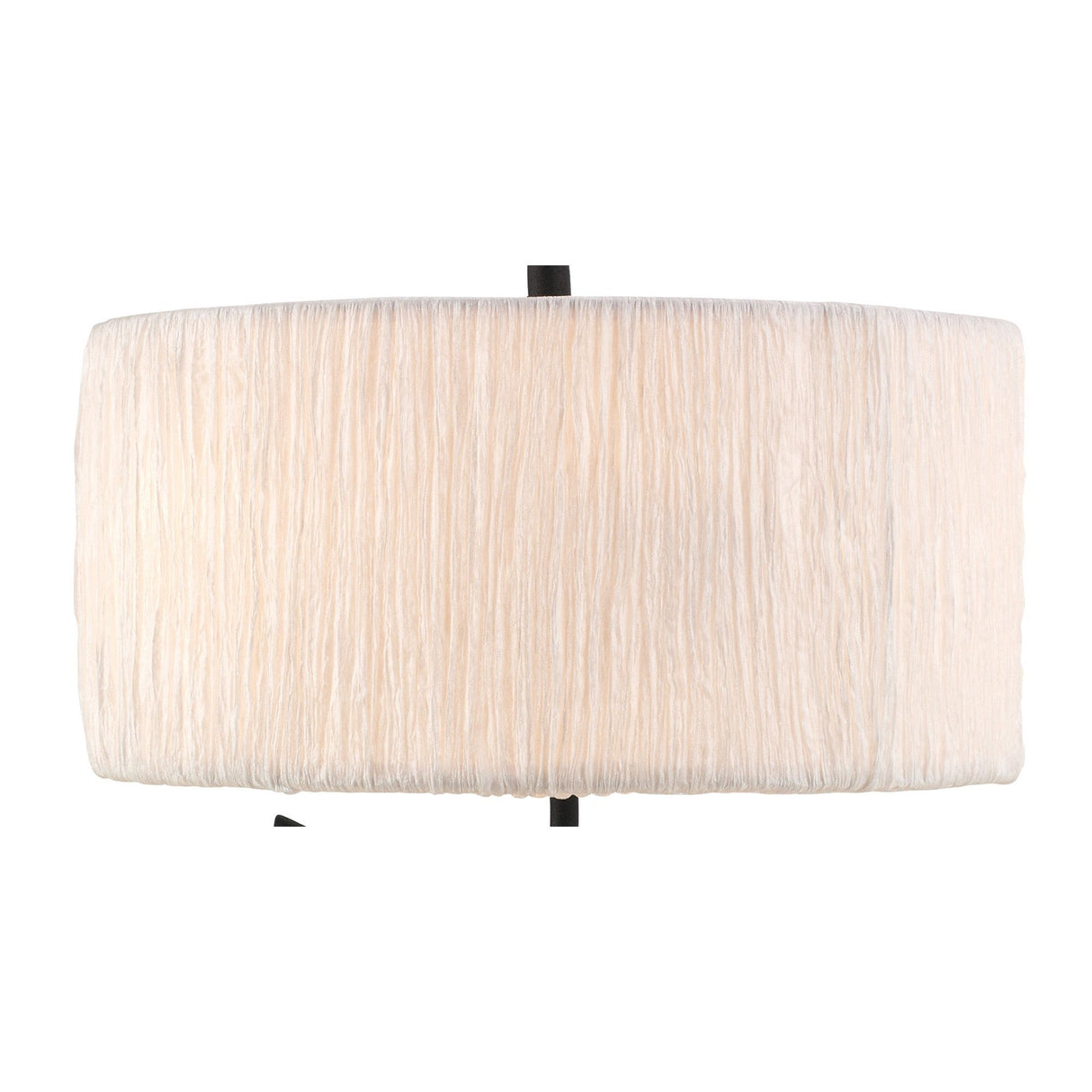 Eve 2 Light Table Lamp - Anthracite With White Round Shade