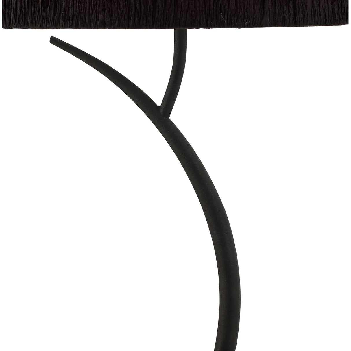 Eve 2 Light Table Lamp - Anthracite With Black Round Shade
