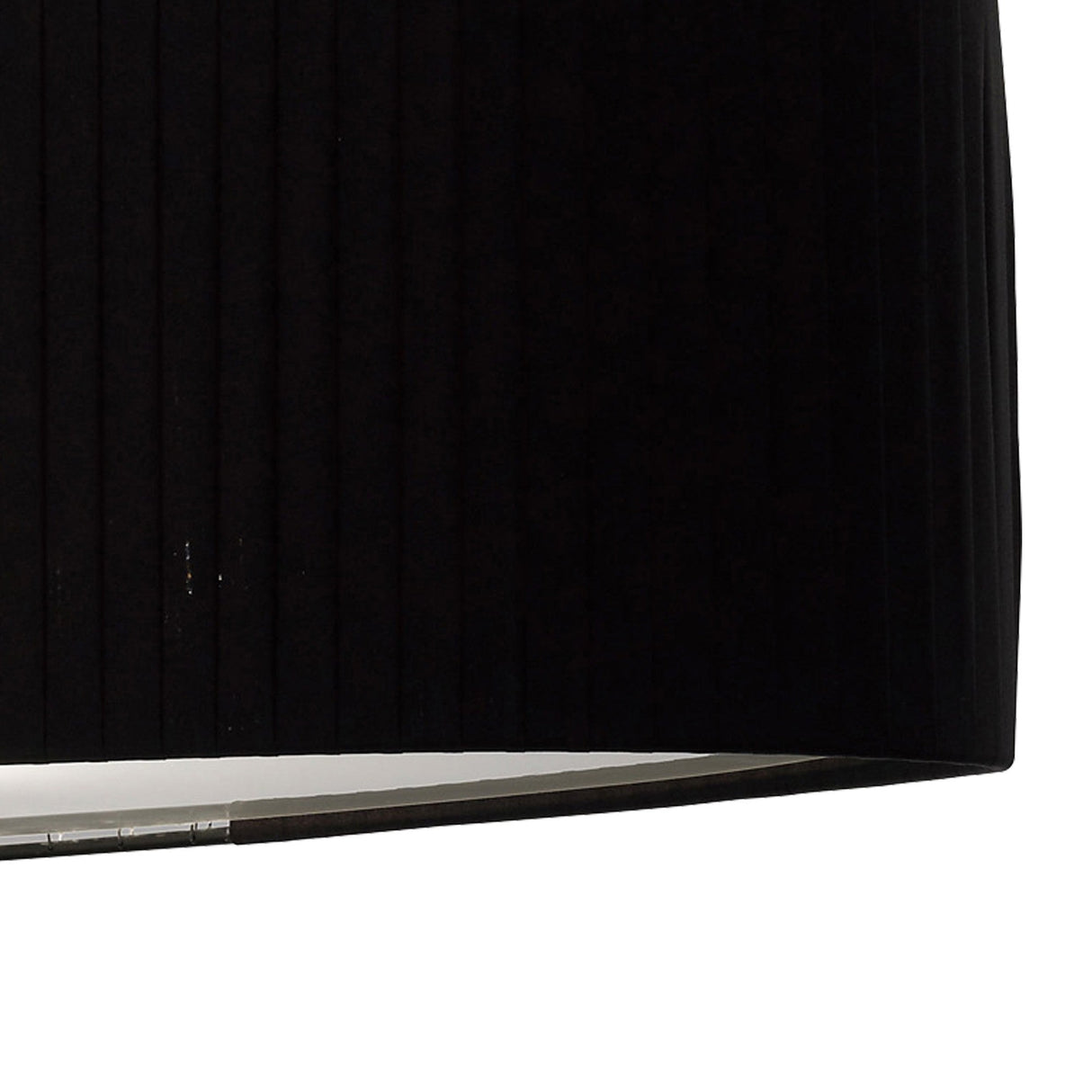 Evelyn 4 Light Crystal Linear Suspension Light/Semi-Flush - Chrome With Black Shade