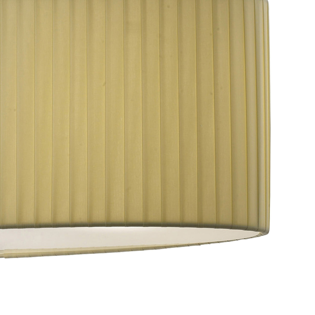 Evelyn 4 Light Crystal Linear Suspension Light/Semi-Flush - Chrome With Cream Shade