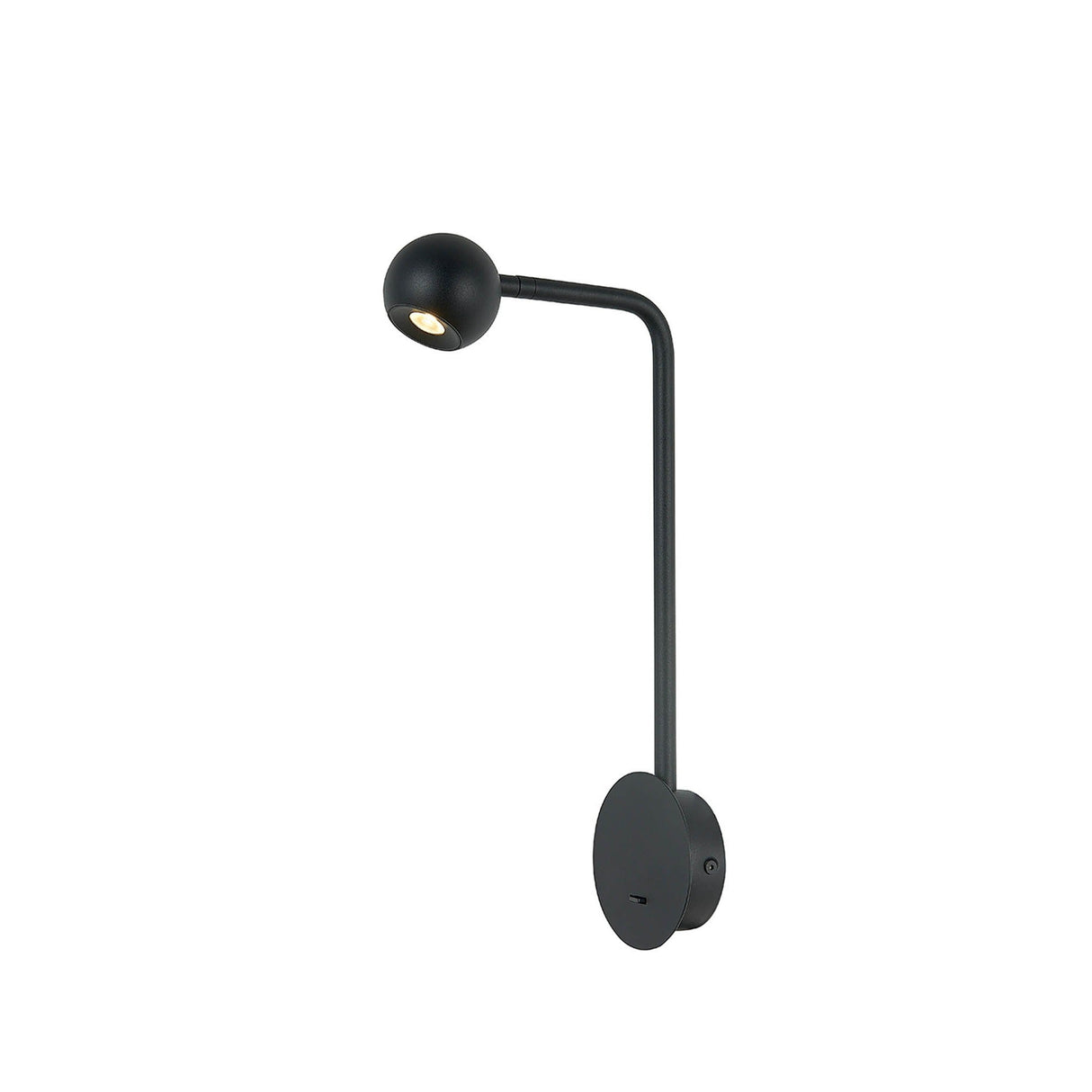 Eyes LED Wall Light With Switch 6W 3000K - Sand Black