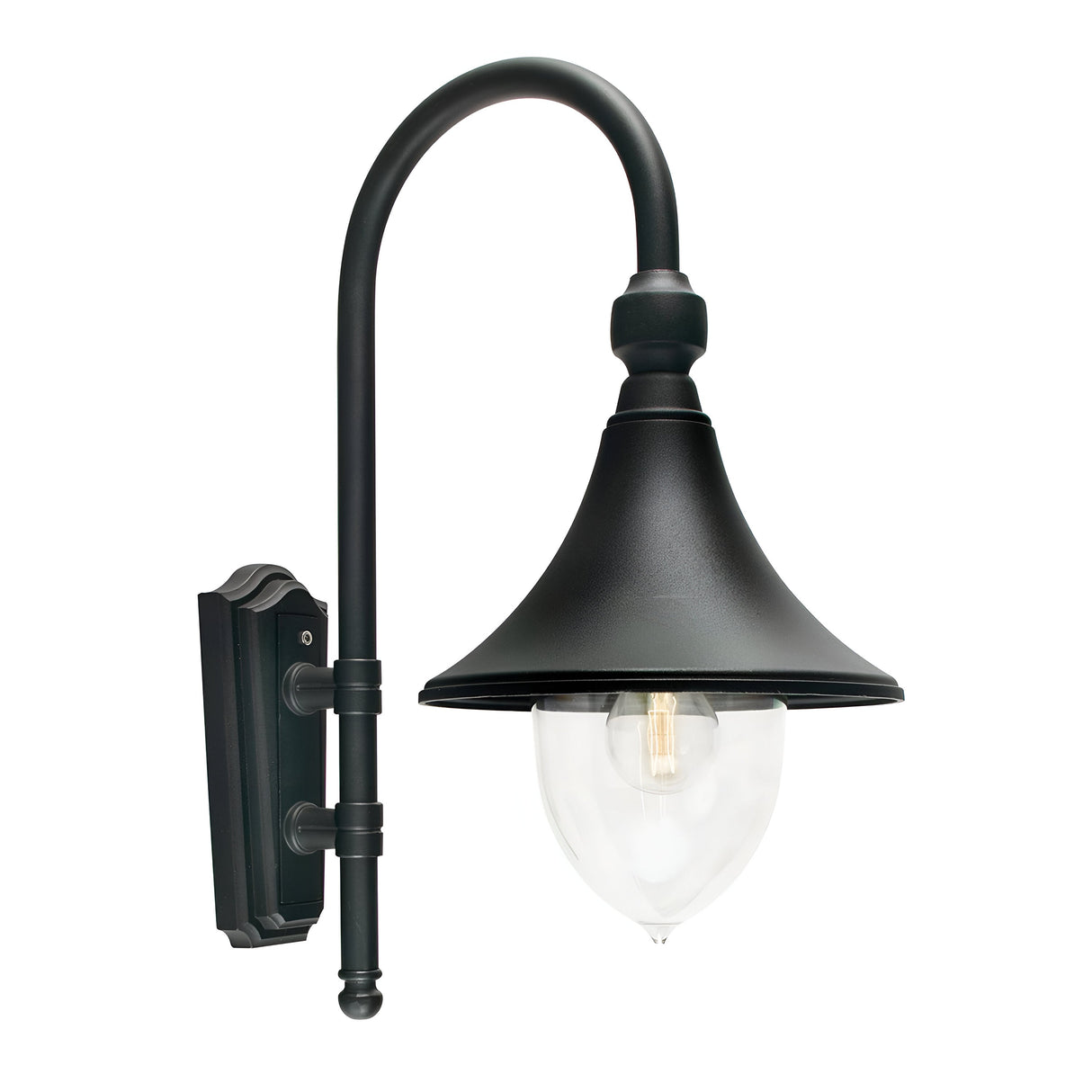 Firenze 1 Light Wall Lantern - Black