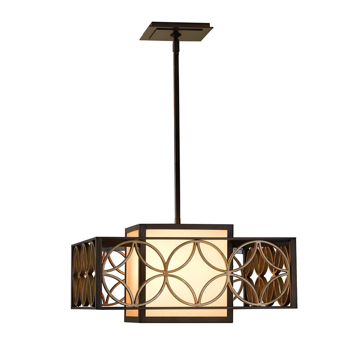 Remy 1 Light Pendant Light - Heritage Bronze/Parissiene Gold