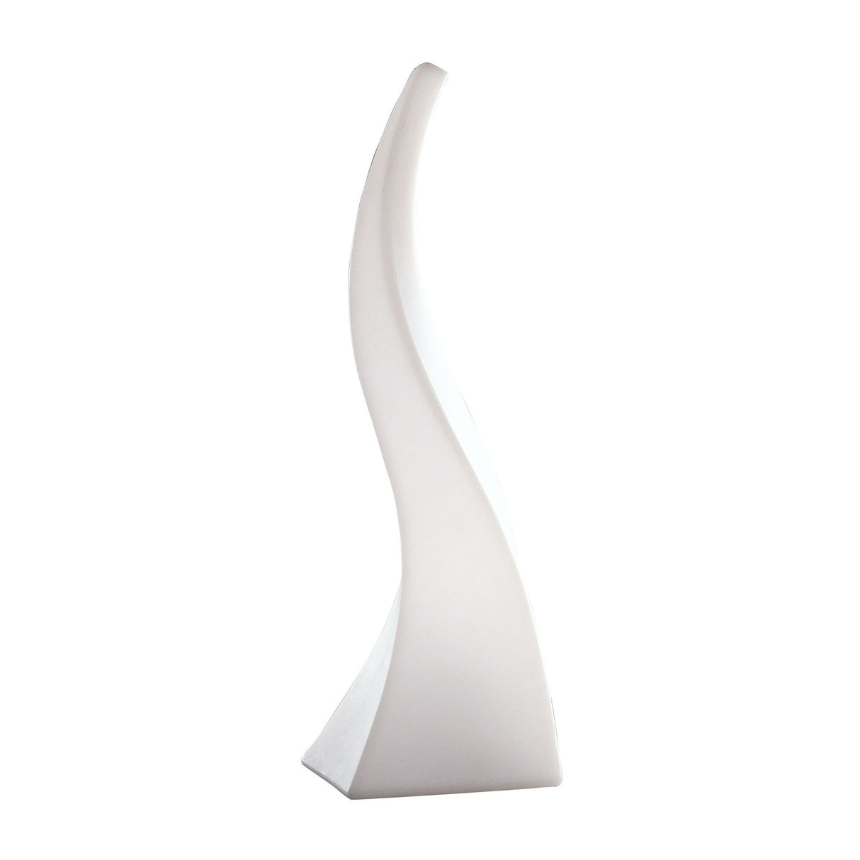 Flame 1 Light Large Table Lamp - Opal White