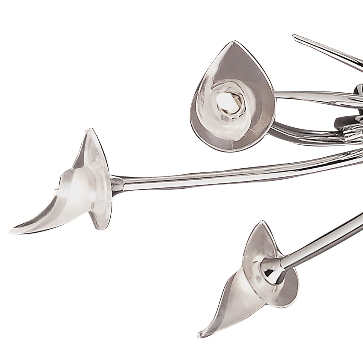 Flavia 73cm Telescopic 6 Light Chandelier/Semi-Flush Ceiling Light - Polished Chrome