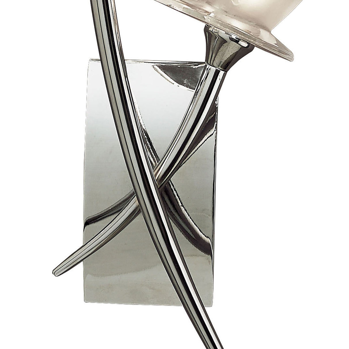Flavia 2 Light Wall Light With Switch - Polished Chrome