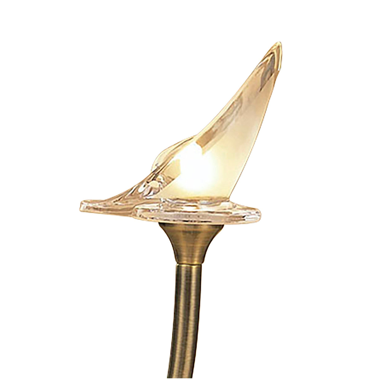 Flavia 1 Light Table Lamp - Antique Brass