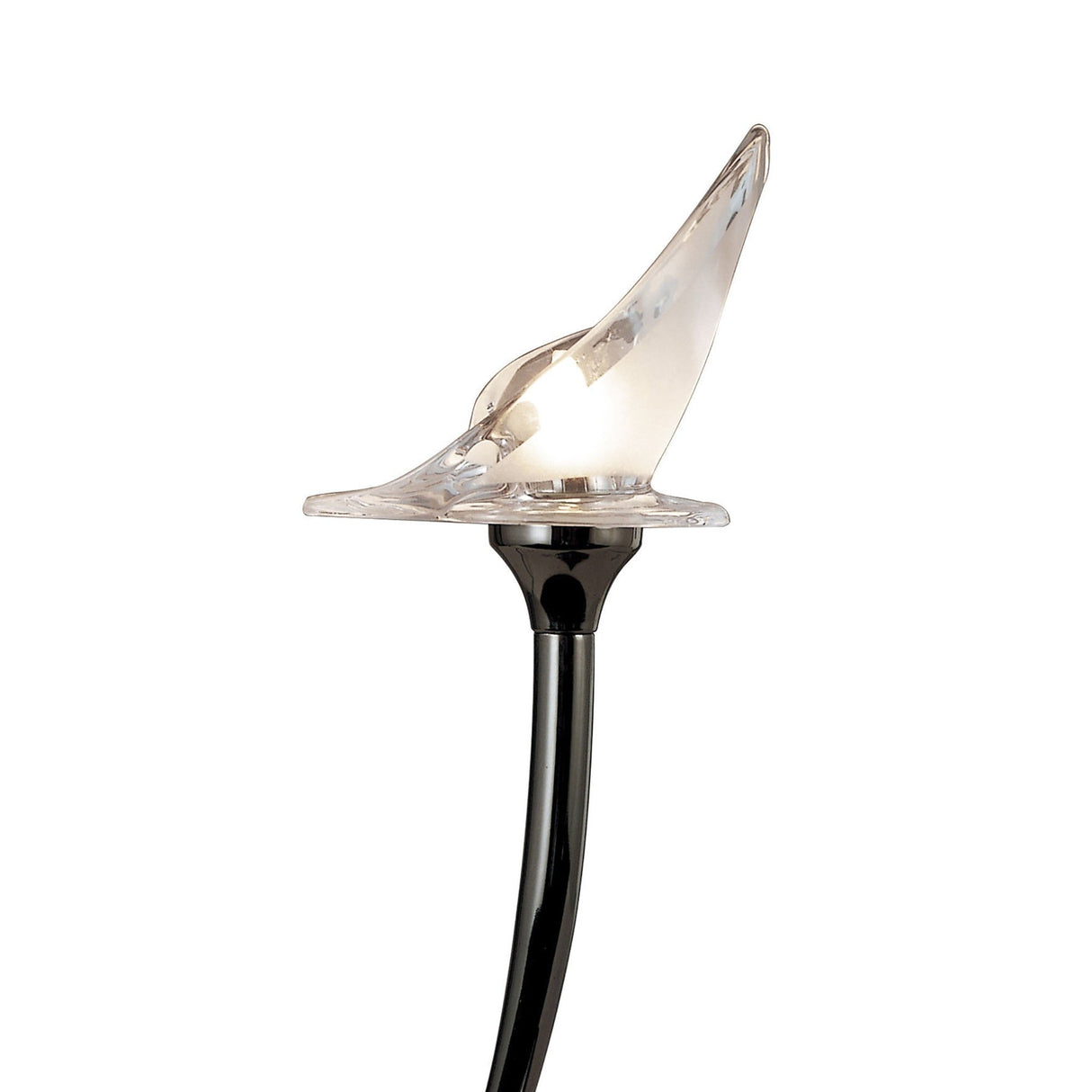 Flavia 1 Light Table Lamp - Black Chrome