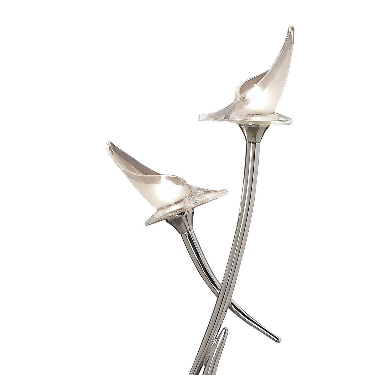 Flavia 2 Light Table Lamp - Polished Chrome