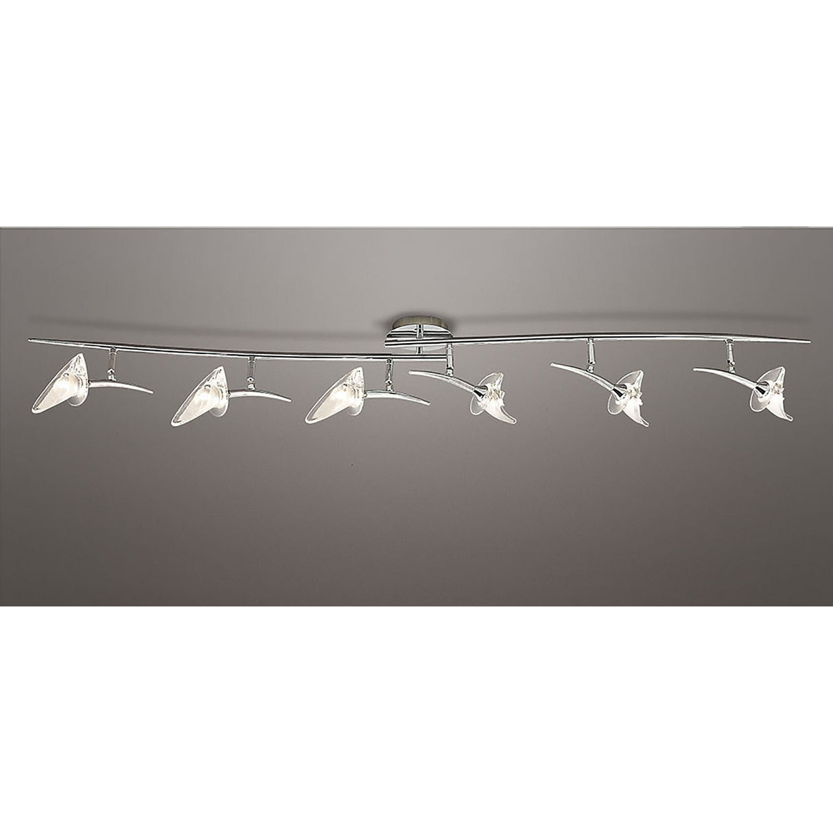 Flavia 6 Light Spot Ceiling Light – Polished Chrome