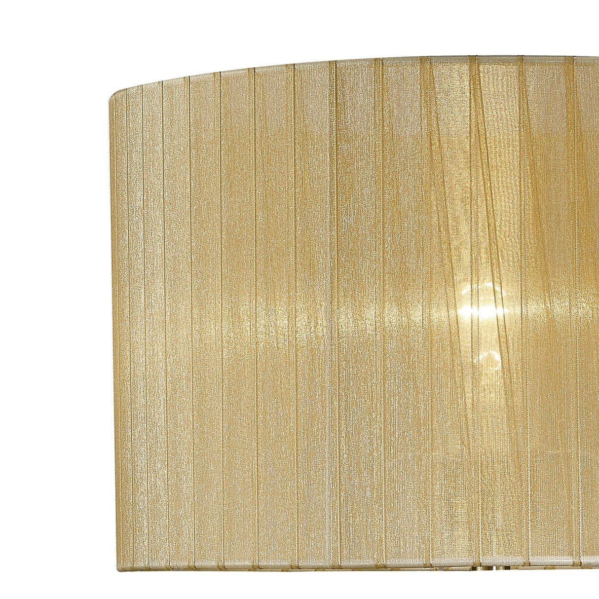 Florence Round Table Lamp Lampshade - Cream, 36 x 23cm